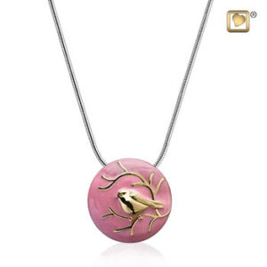 Blessing Birds Gold Ash Pendant