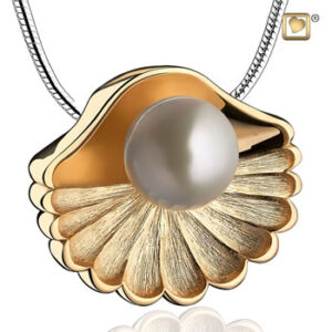 Sea Shell Ash Pendant Gold