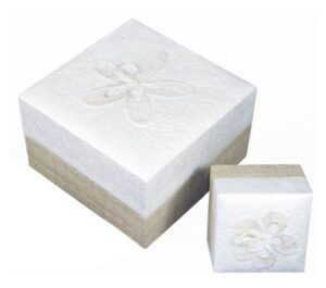 Embrace White Hemp Earthurns Urn