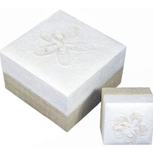 Embrace White Hemp Earthurns Urn